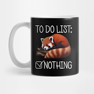 To Do List Red Panda Mug